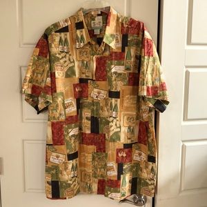 REYN SPOONER Wine Shirt